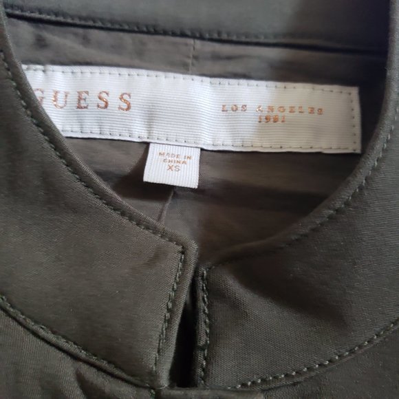 Guess Lined Shirt Jacket XS Military Utility - Picture 8 of 11
